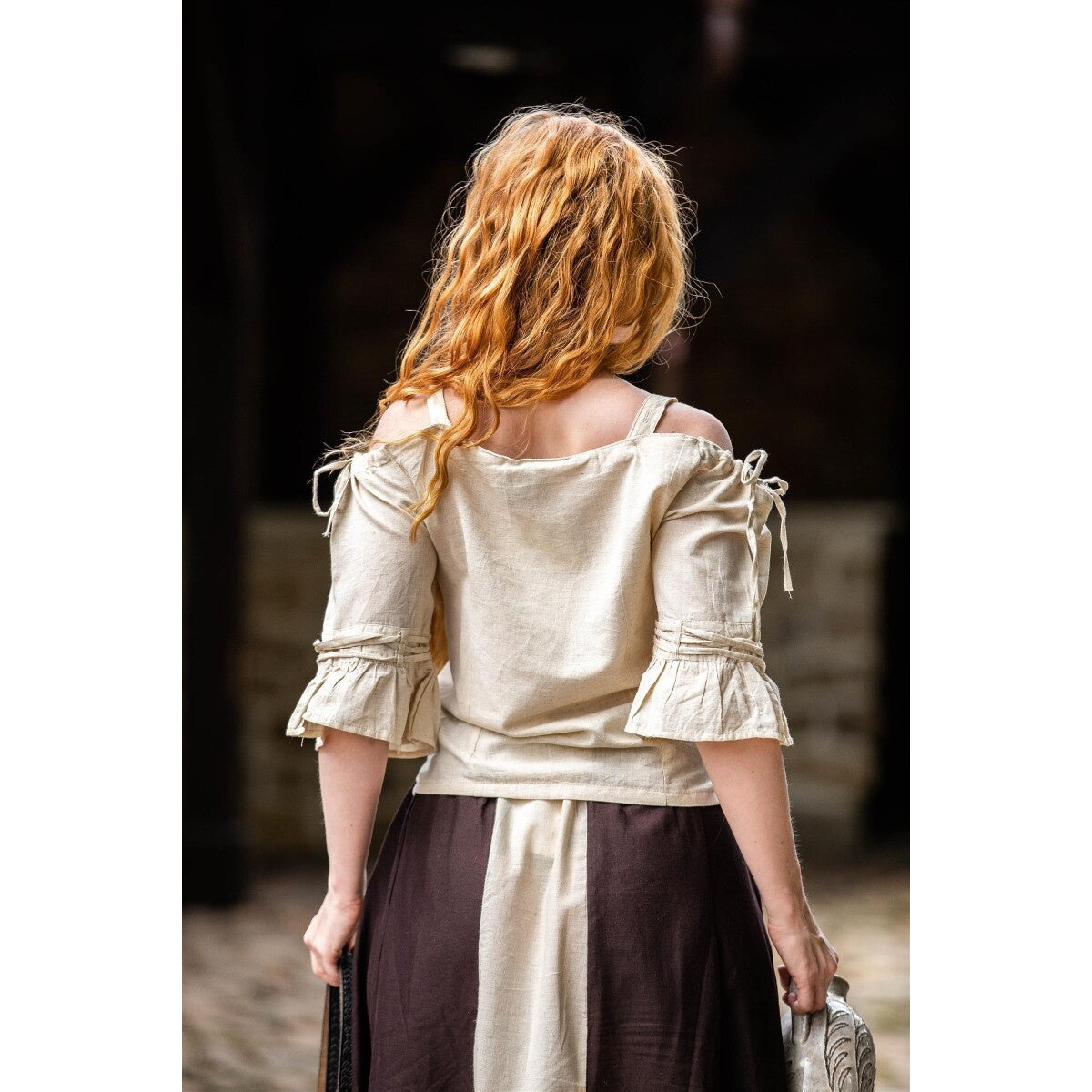 Produktbild Mittelalter Trägerbluse Prina beige