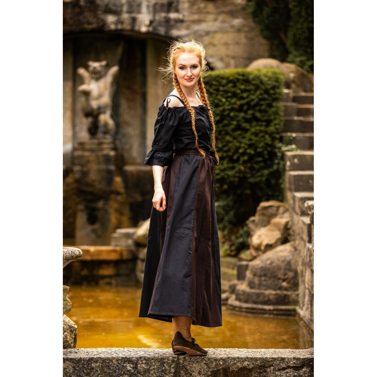 Produktbild Mittelalter Trägerbluse Prina schwarz