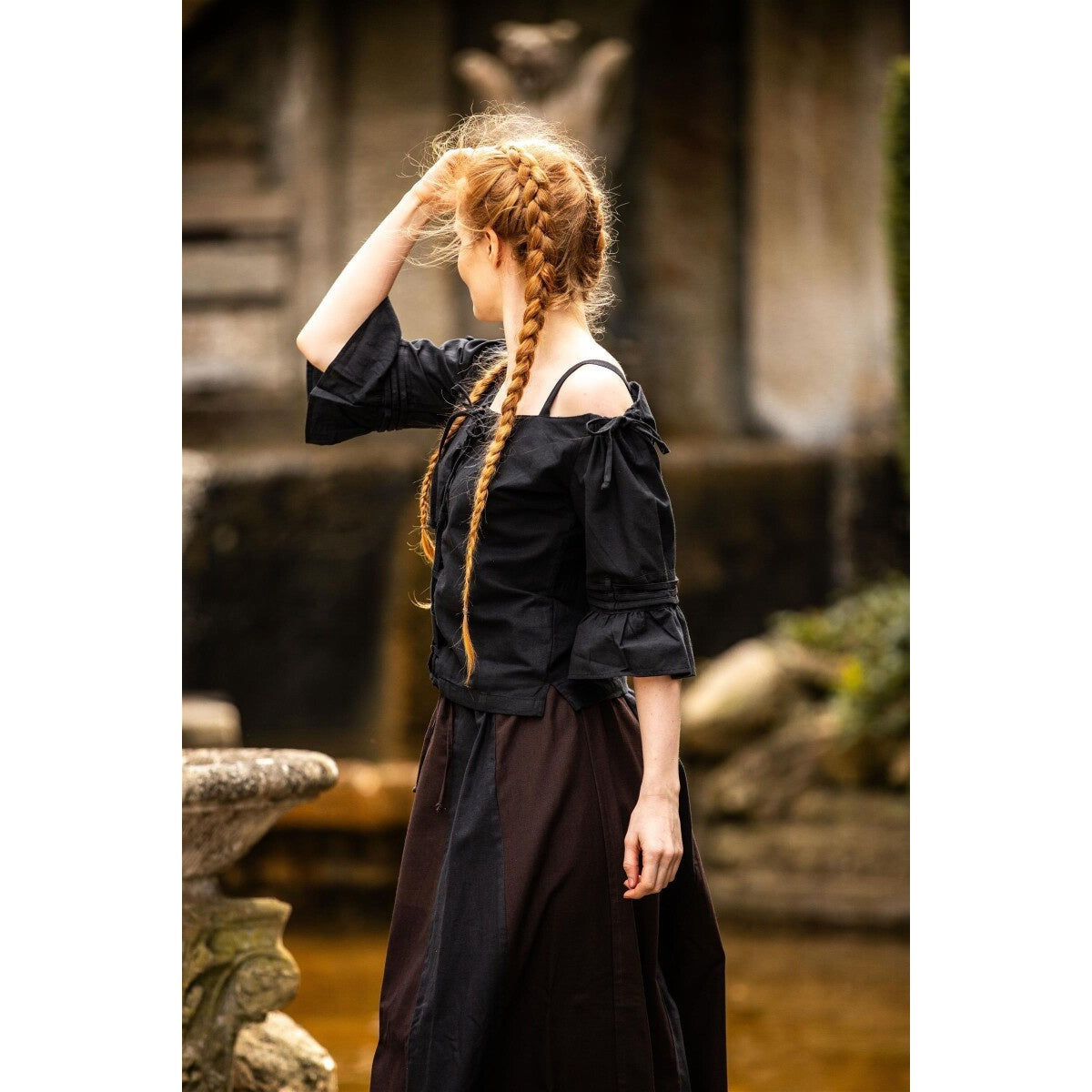 Produktbild Mittelalter Trägerbluse Prina schwarz
