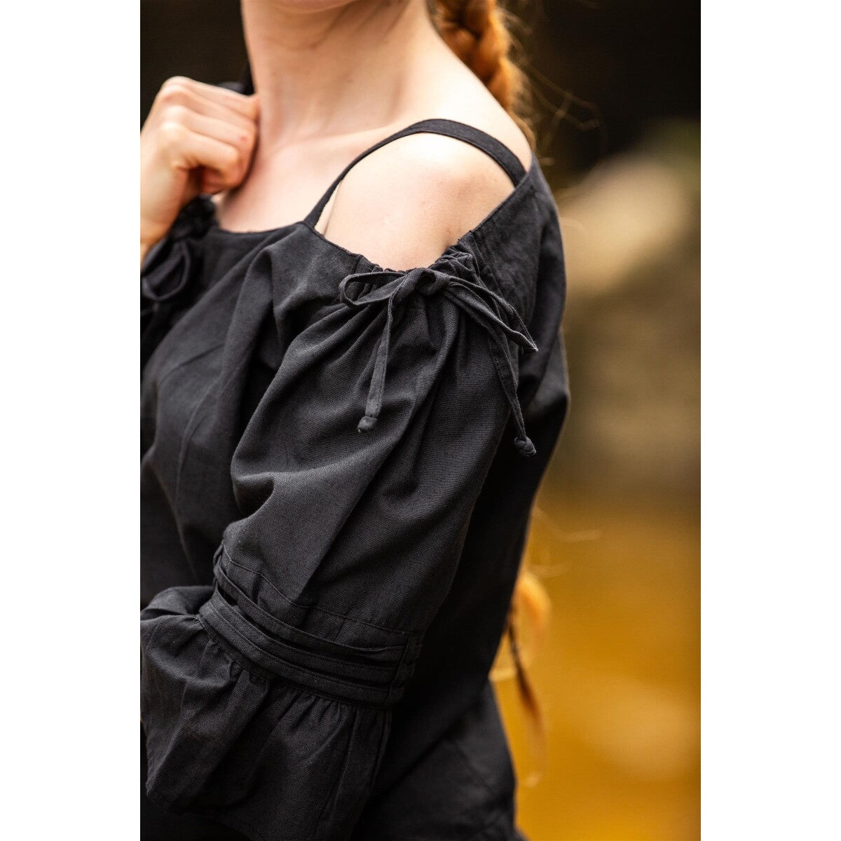 Produktbild Mittelalter Trägerbluse Prina schwarz