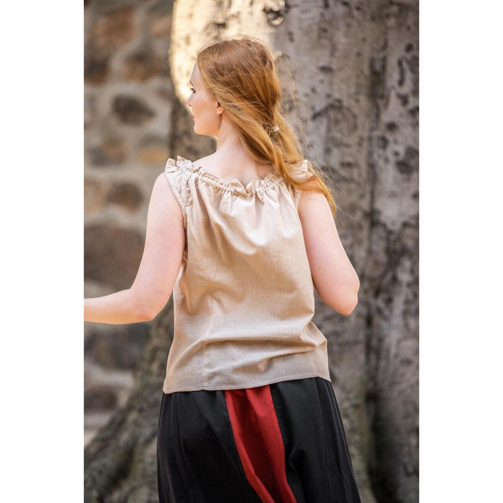 Produktbild Mittelalter Sommerbluse Adele ärmellos beige