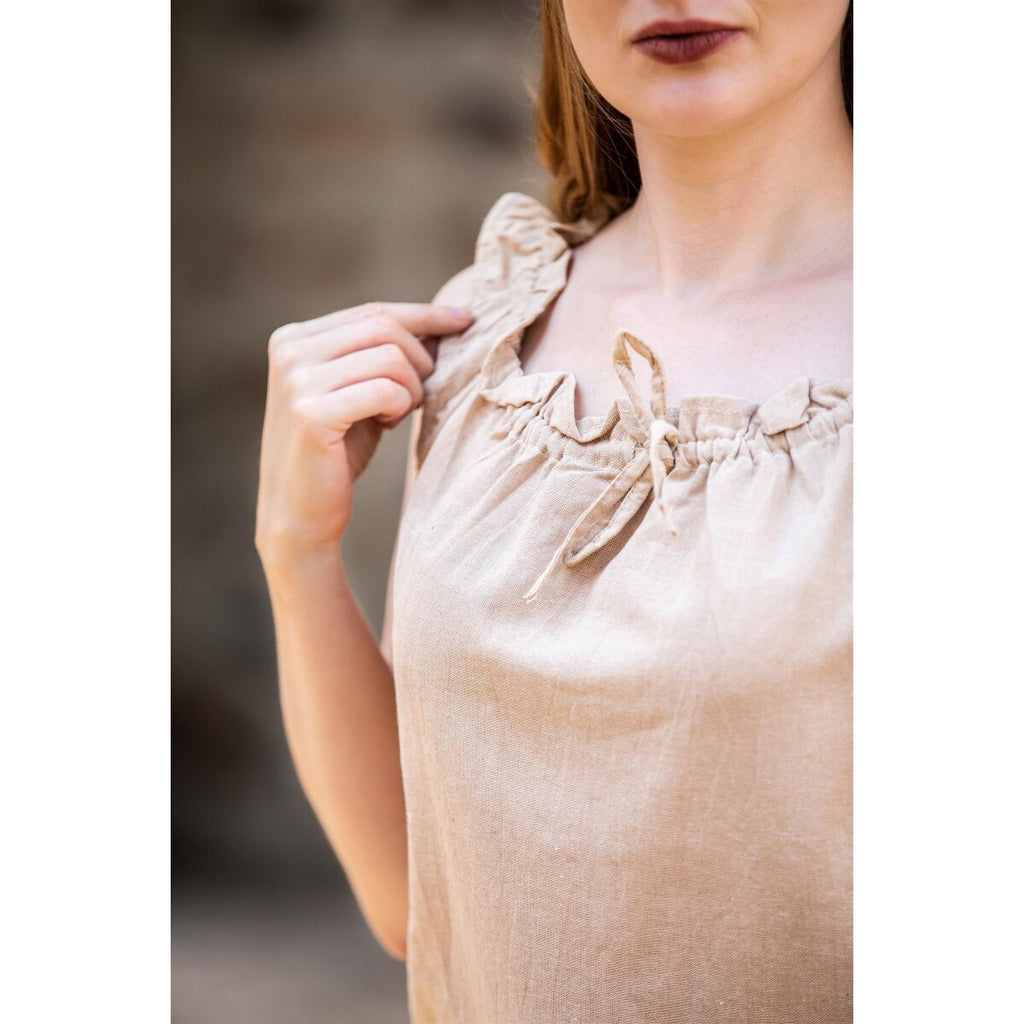 Produktbild Mittelalter Sommerbluse Adele ärmellos beige
