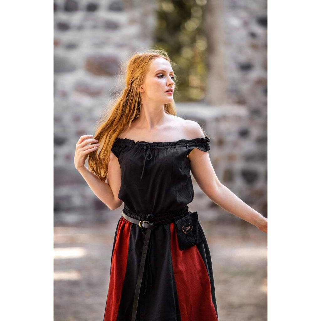 Produktbild Mittelalter Sommerbluse Adele ärmellos schwarz