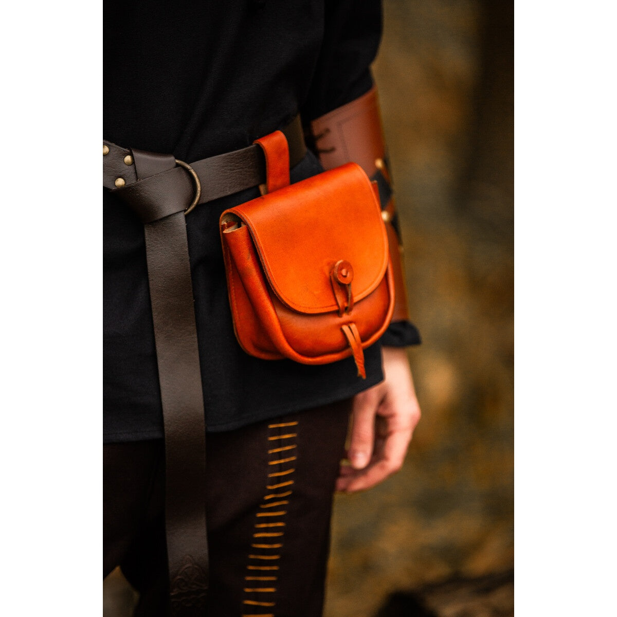 Produktbild Mittelalter Leder Tasche Tilo