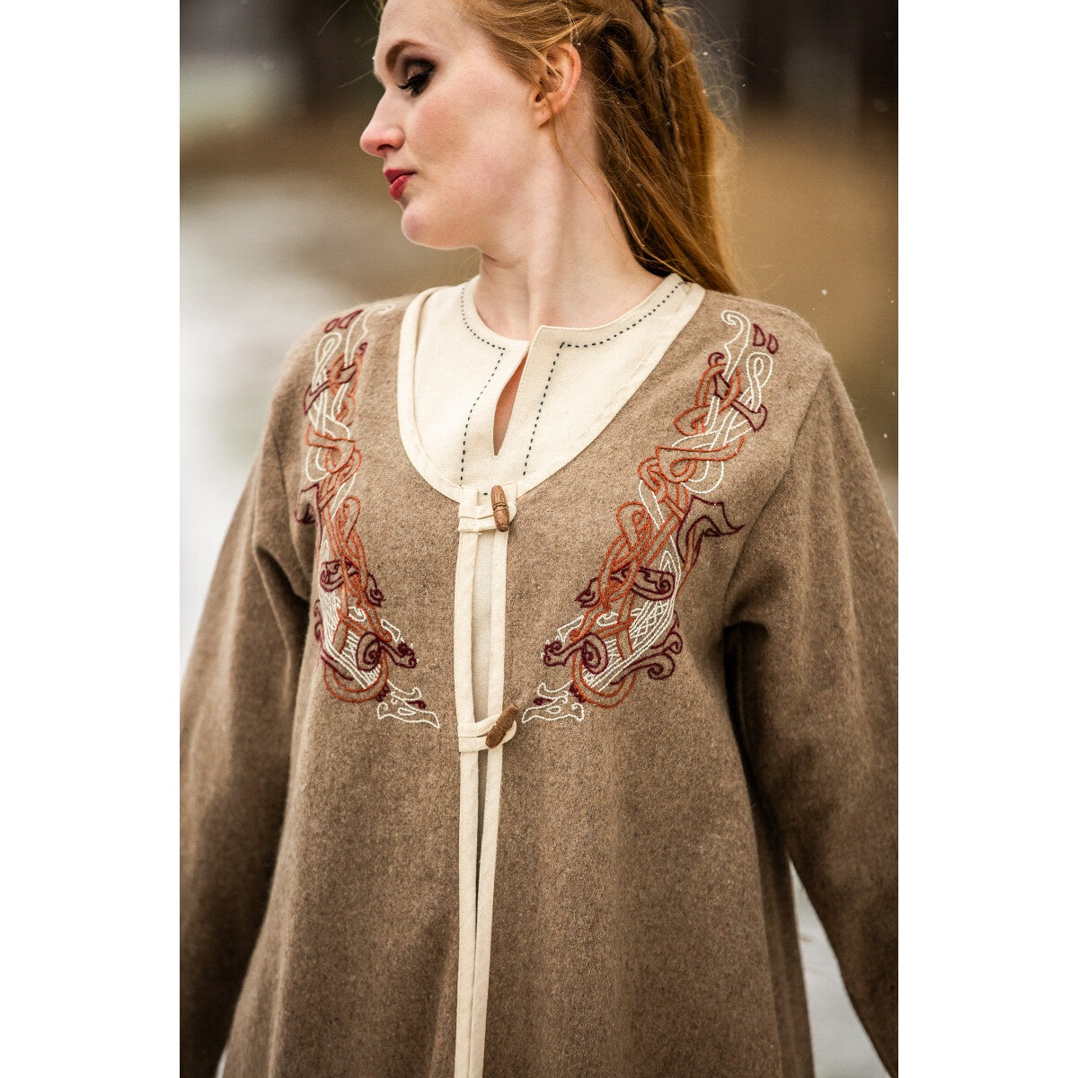 Produktbild Mittelalter Birka Mantel Skadi beige
