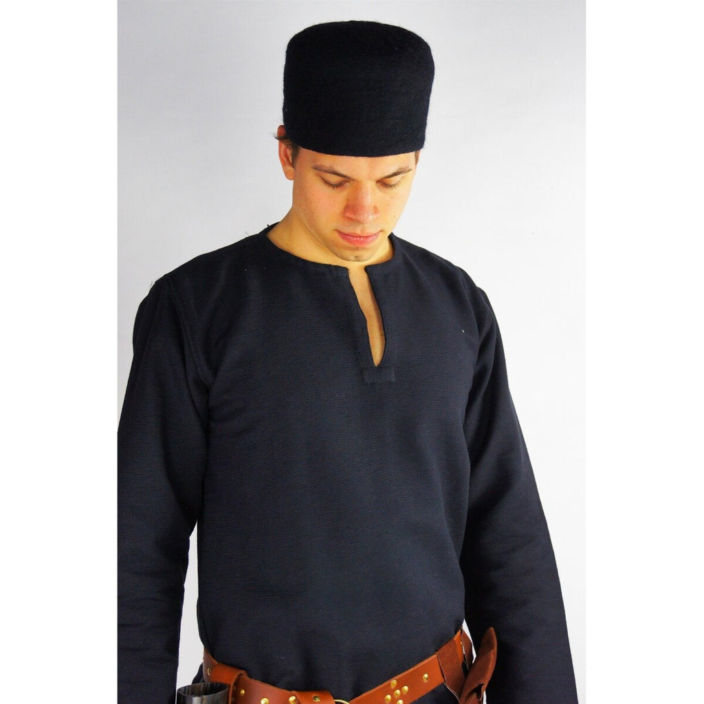 Produktbild Mittelalter Wollfilzkappe Hans schwarz