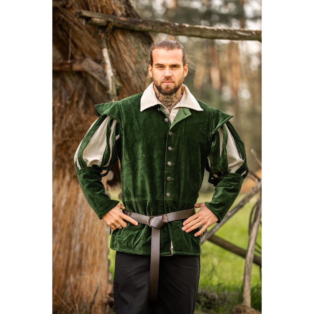 Produktbild Mittelalter Landsknechtjacke Brandolf mit geschlitzten Ärmeln