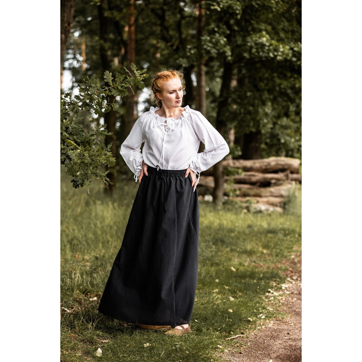 Produktbild Mittelalter Bluse Edith weiß