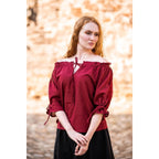 Produktbild Mittelalter Kurzarmbluse Sandra rot