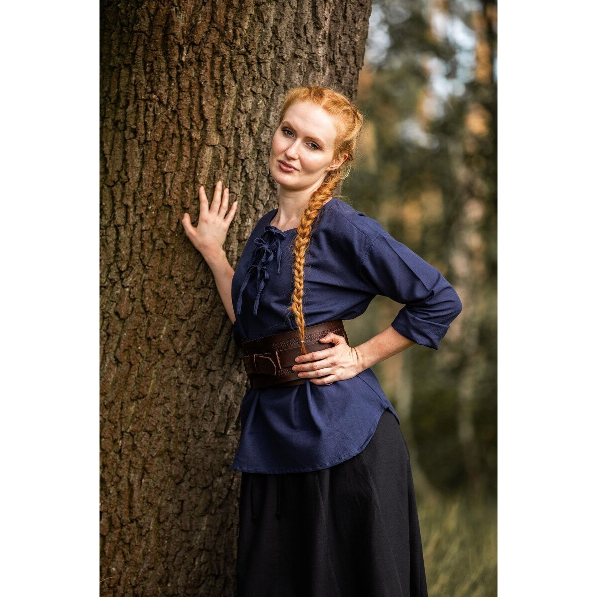 Produktbild Mittelalter Bluse Tilda blau