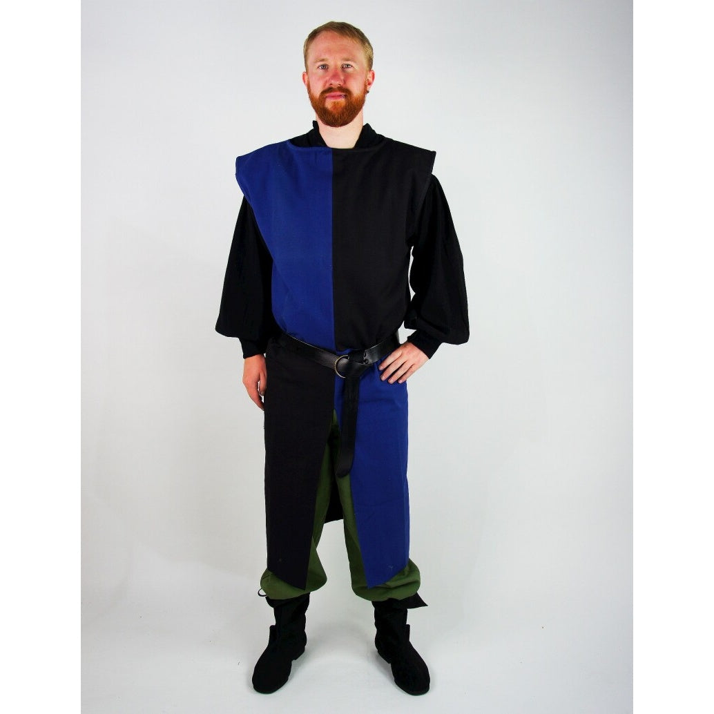Produktbild Mittelalter Waffenrock schwarz-blau