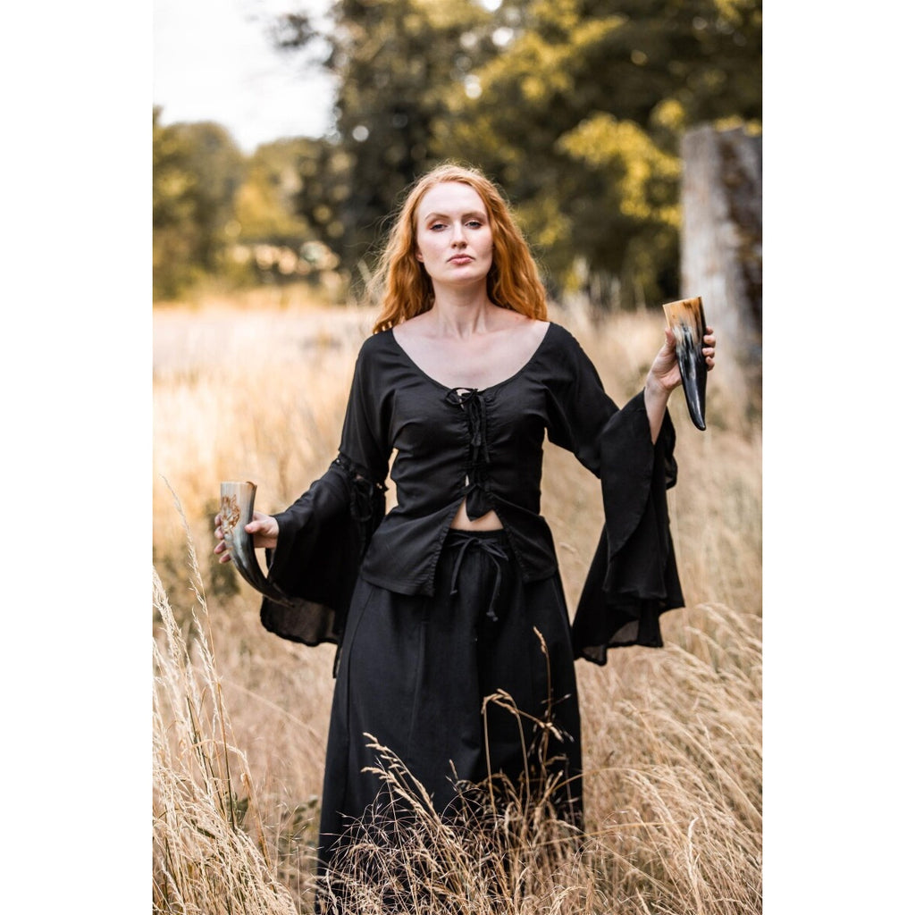 Produktbild Mittelalter Bluse Carmen schwarz