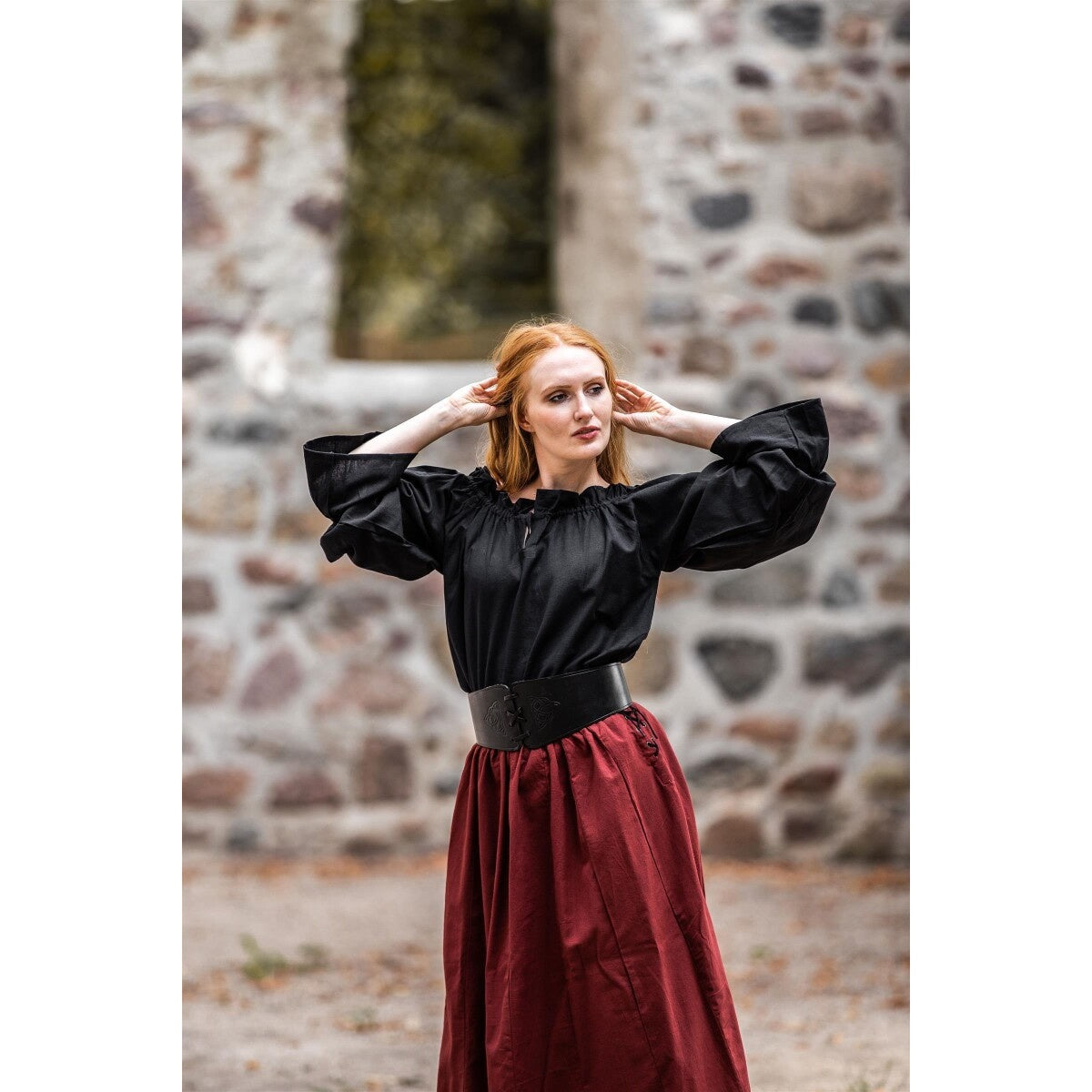 Produktbild Mittelalter Bluse Morgan schwarz