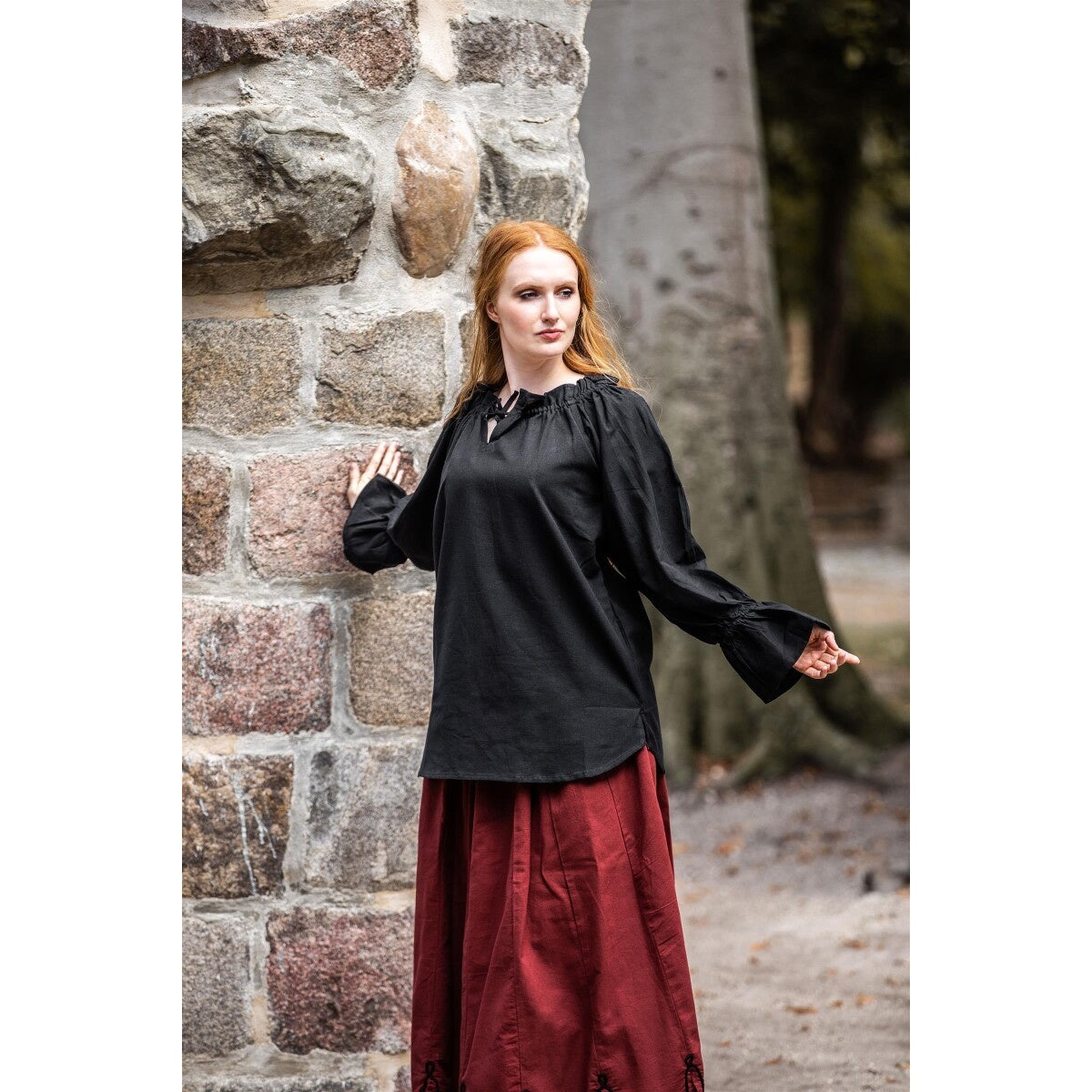 Produktbild Mittelalter Bluse Morgan schwarz