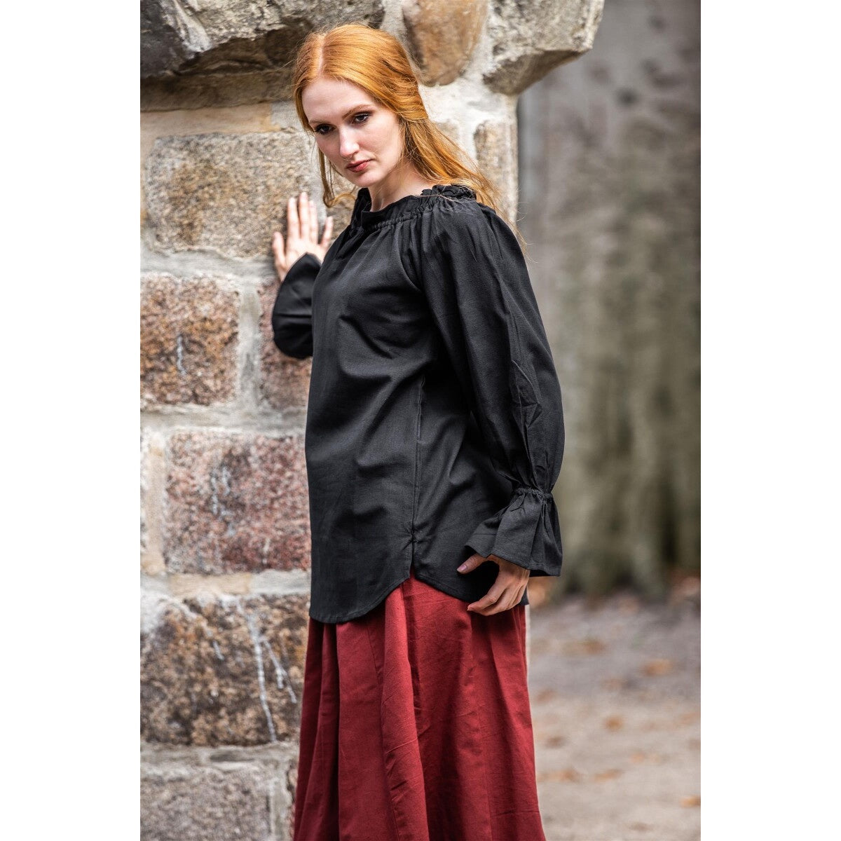 Produktbild Mittelalter Bluse Morgan schwarz