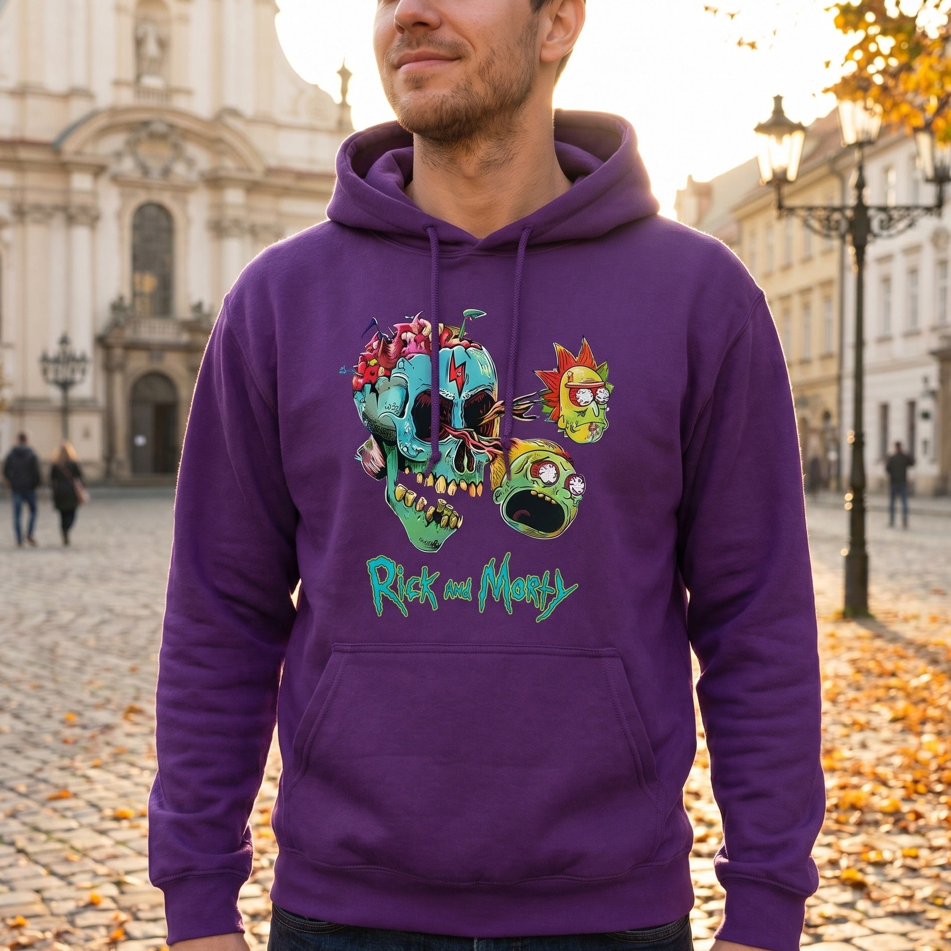 Produktbild Rick and Morty- Morty und Rick Face Hoodie
