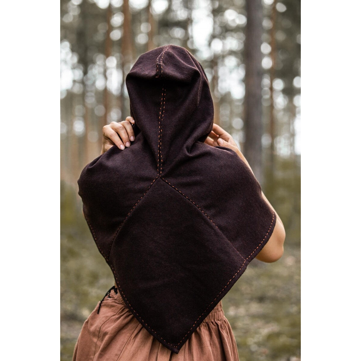 Produktbild Mittelalter Gugel Halfdan braun