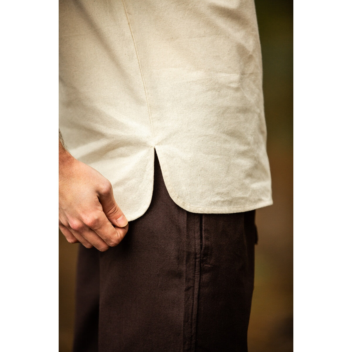 Produktbild Mittelalter Hemd Erhart Kurzarm beige