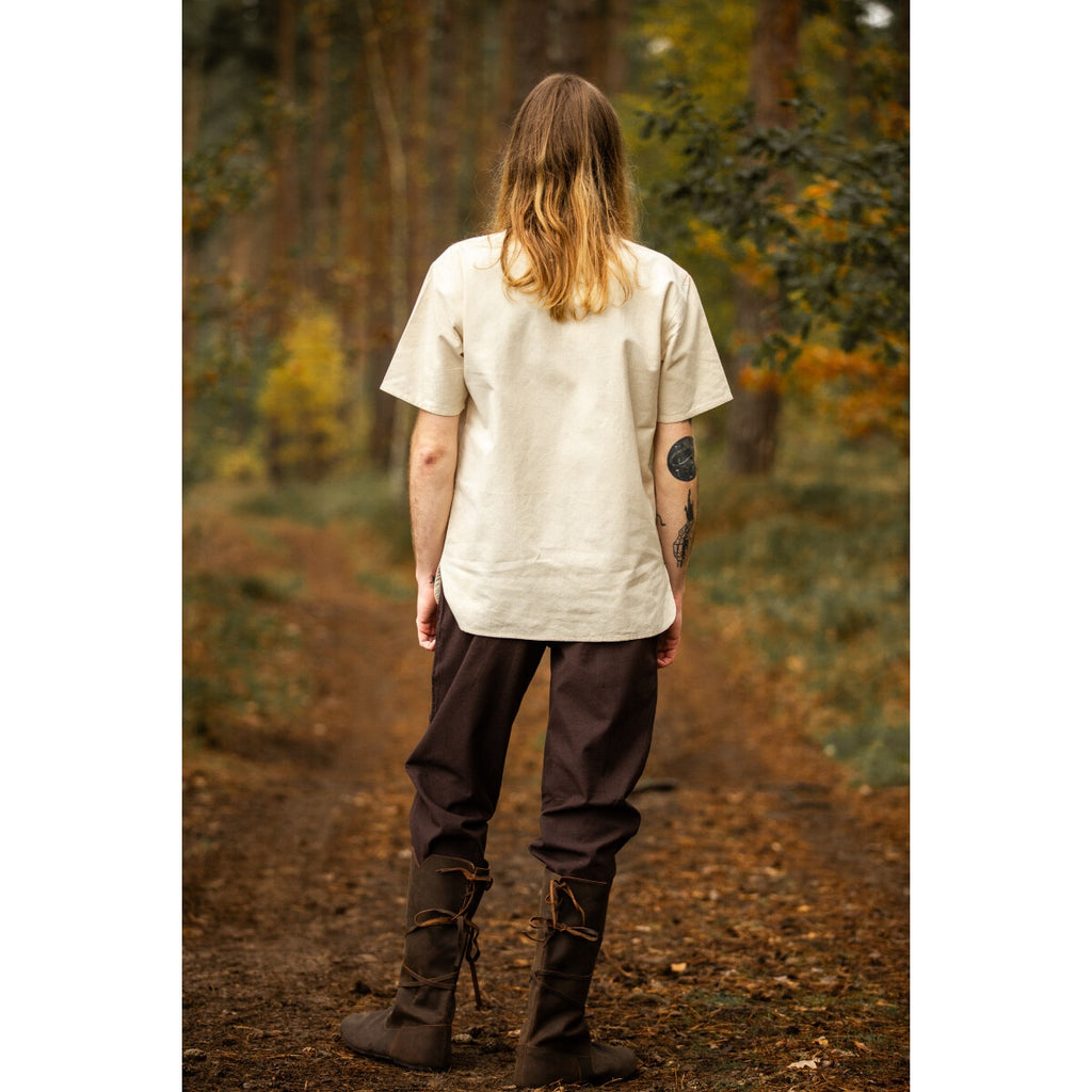 Produktbild Mittelalter Hemd Erhart Kurzarm beige