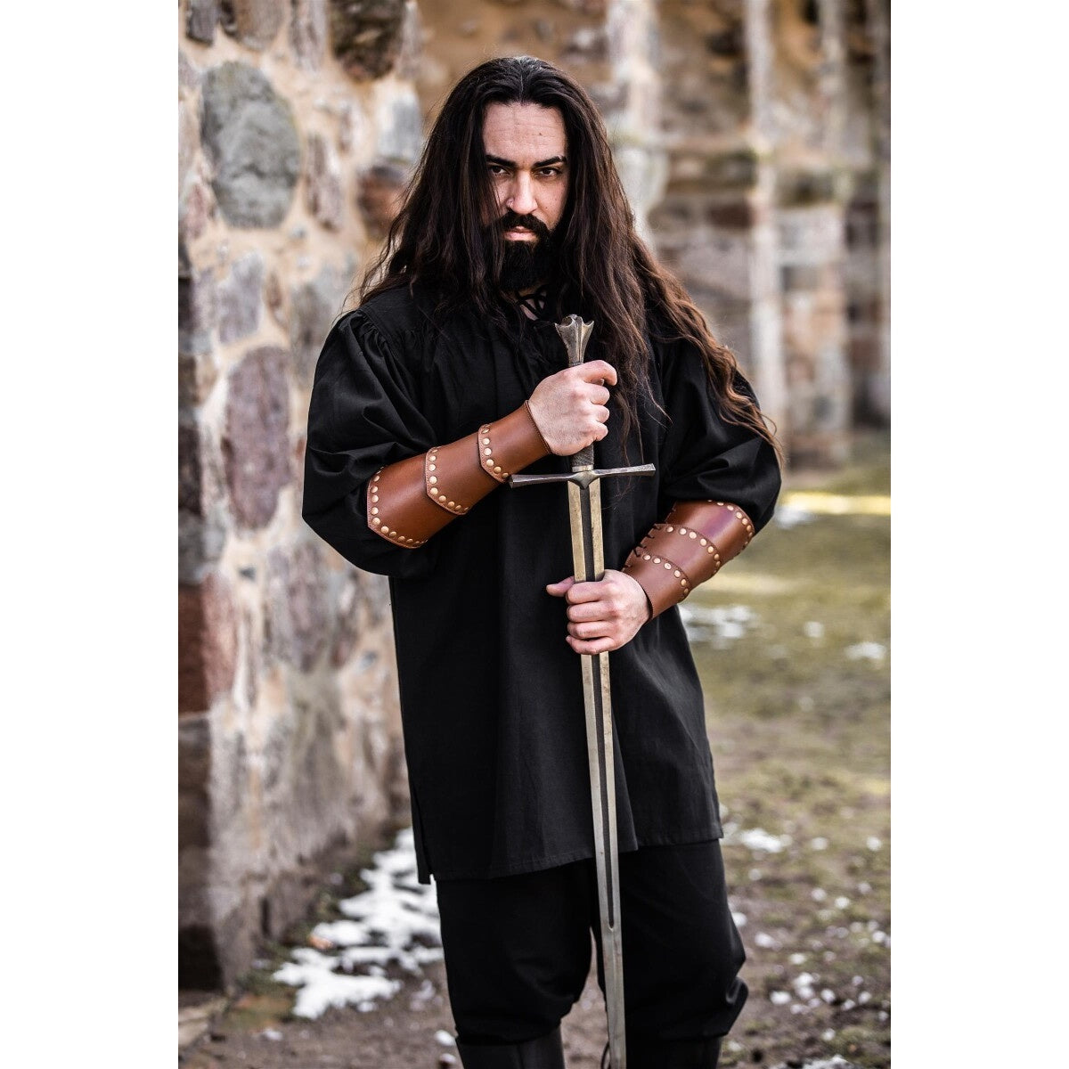 Produktbild Mittelalter Hemd Ulrich schwarz