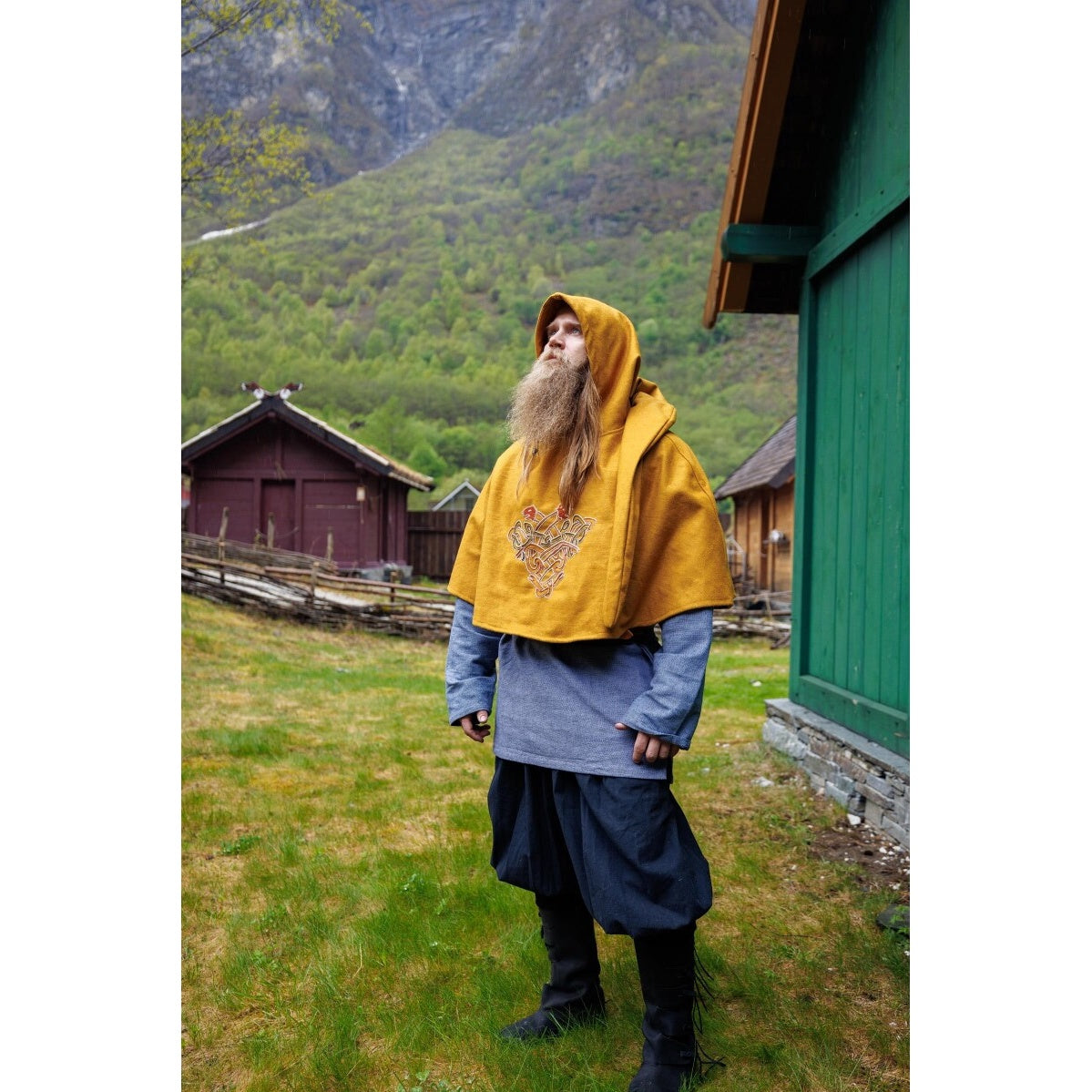 Produktbild Mittelalter Gugel Bjomolf gelb