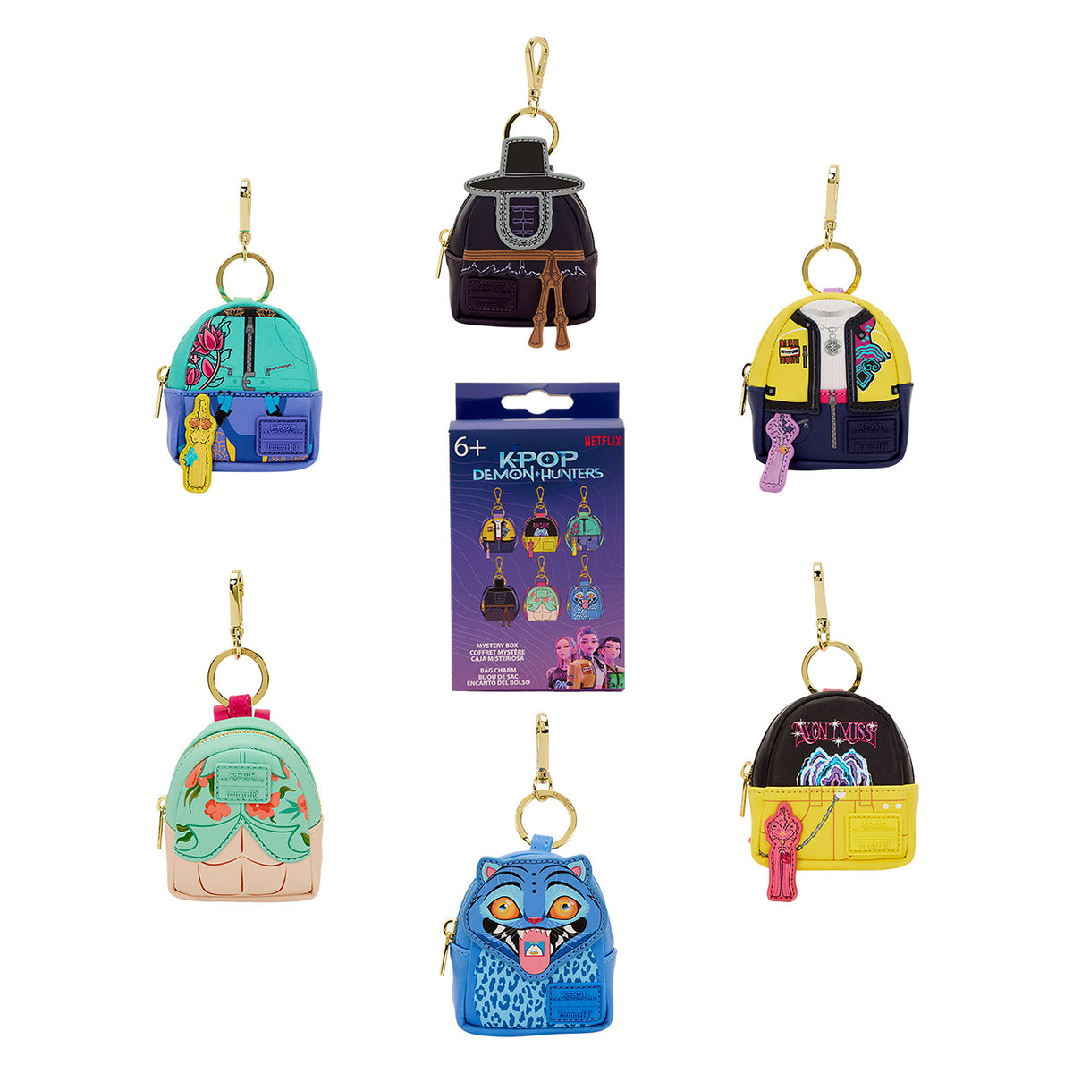 Produktbild KPop Demon Hunters - Mystery Mini Rucksack Anhänger Funko Loungefly