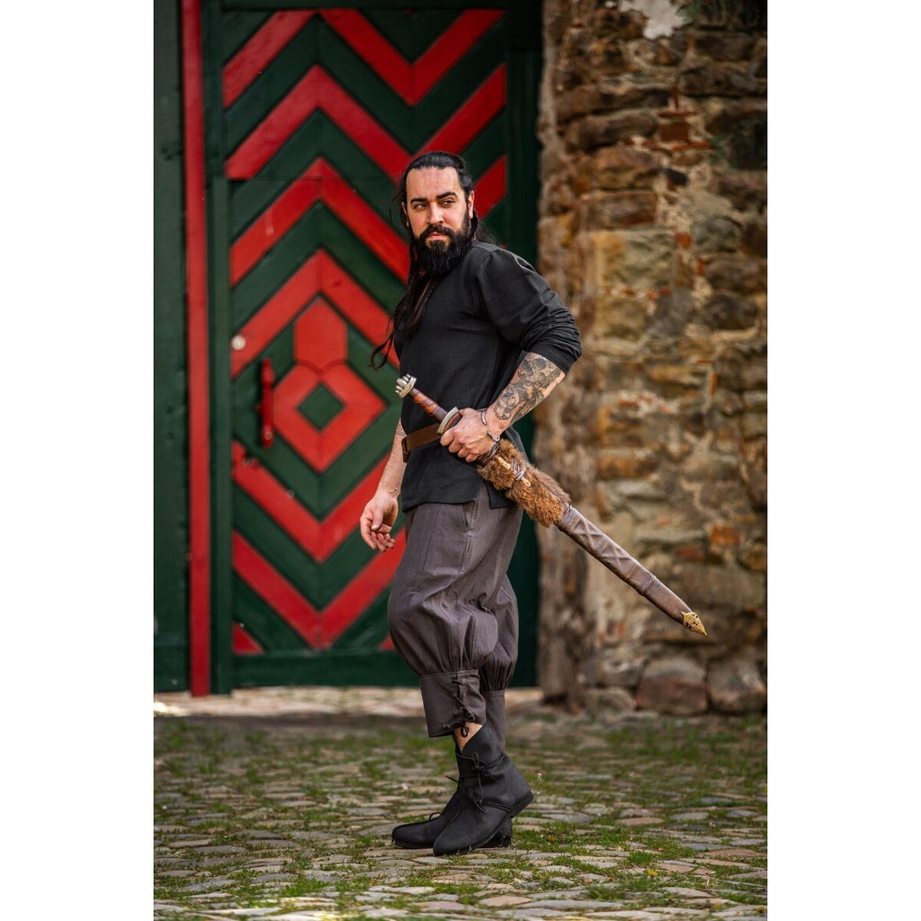 Produktbild Mittelalter Kniebundhose Laurence mit Unterbeinschnürung braun