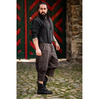 Produktbild Mittelalter Kniebundhose Laurence mit Unterbeinschnürung braun