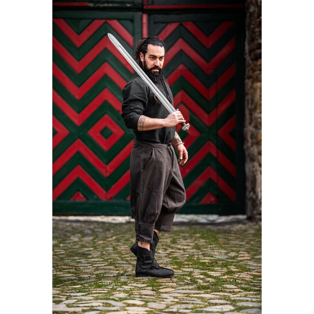 Produktbild Mittelalter Kniebundhose Laurence mit Unterbeinschnürung braun