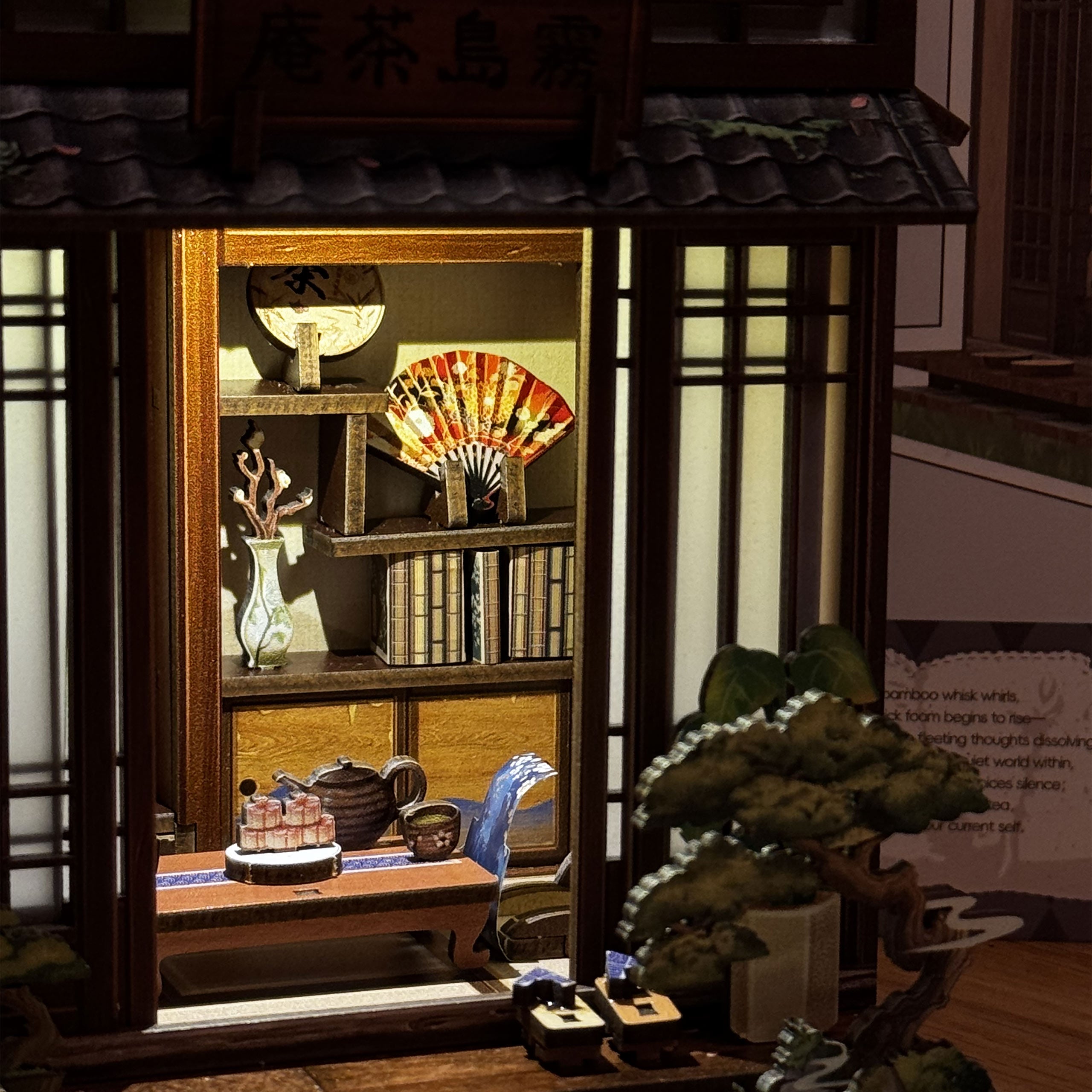 Produktbild CuteBee - Kirishima Cha-an Miniaturhaus Book Nook Modell Bausatz