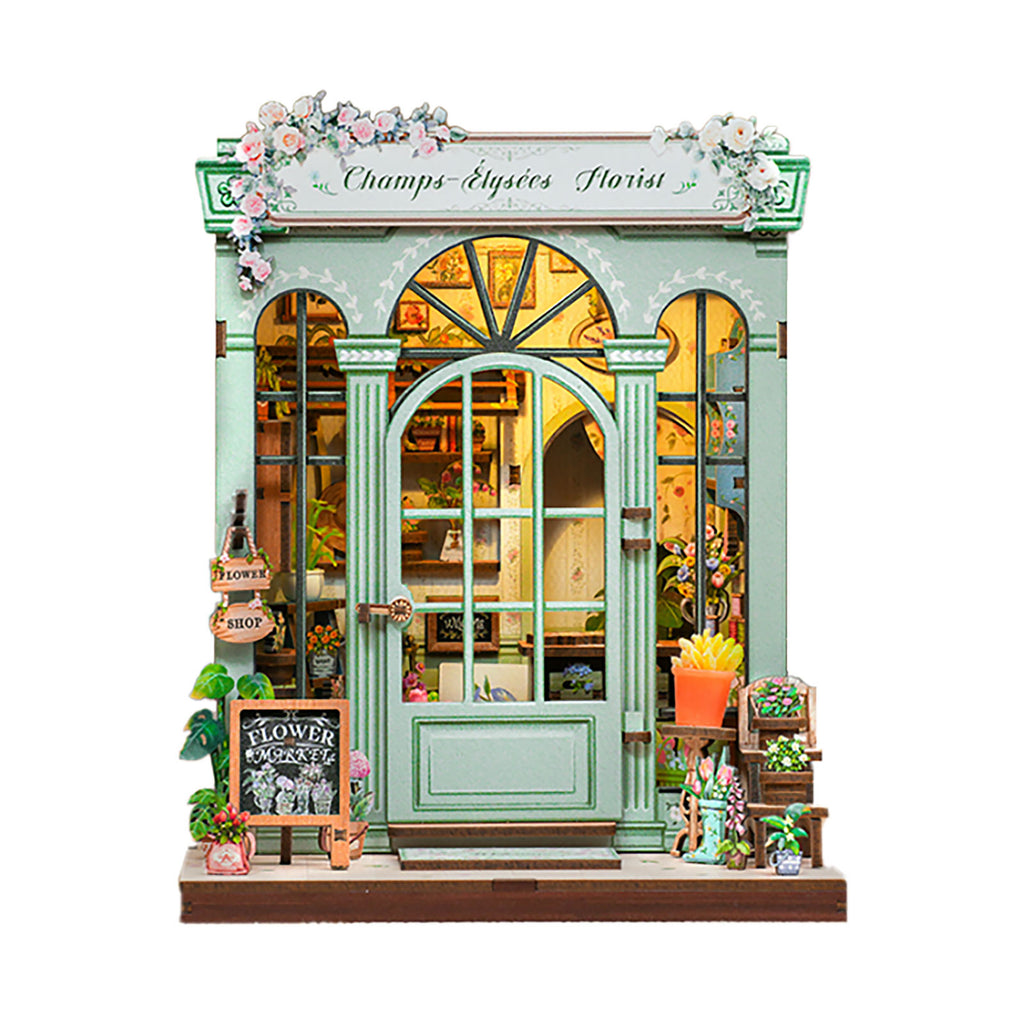 Produktbild CuteBee - Champs-Élysées Florist Miniaturhaus Book Nook Modell Bausatz