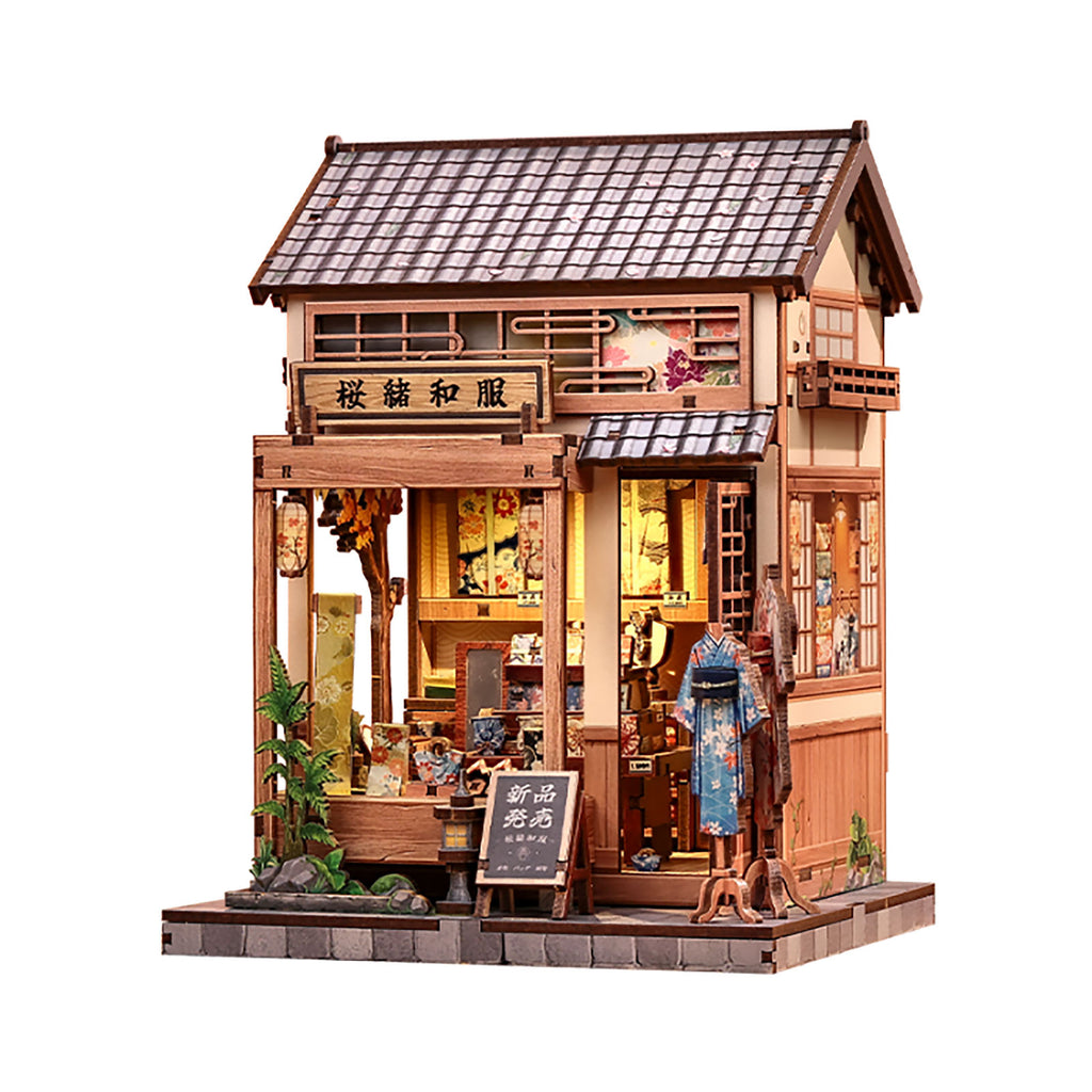 Produktbild CuteBee - Sakura O Kimono Shop Miniaturhaus Book Nook Modell Bausatz