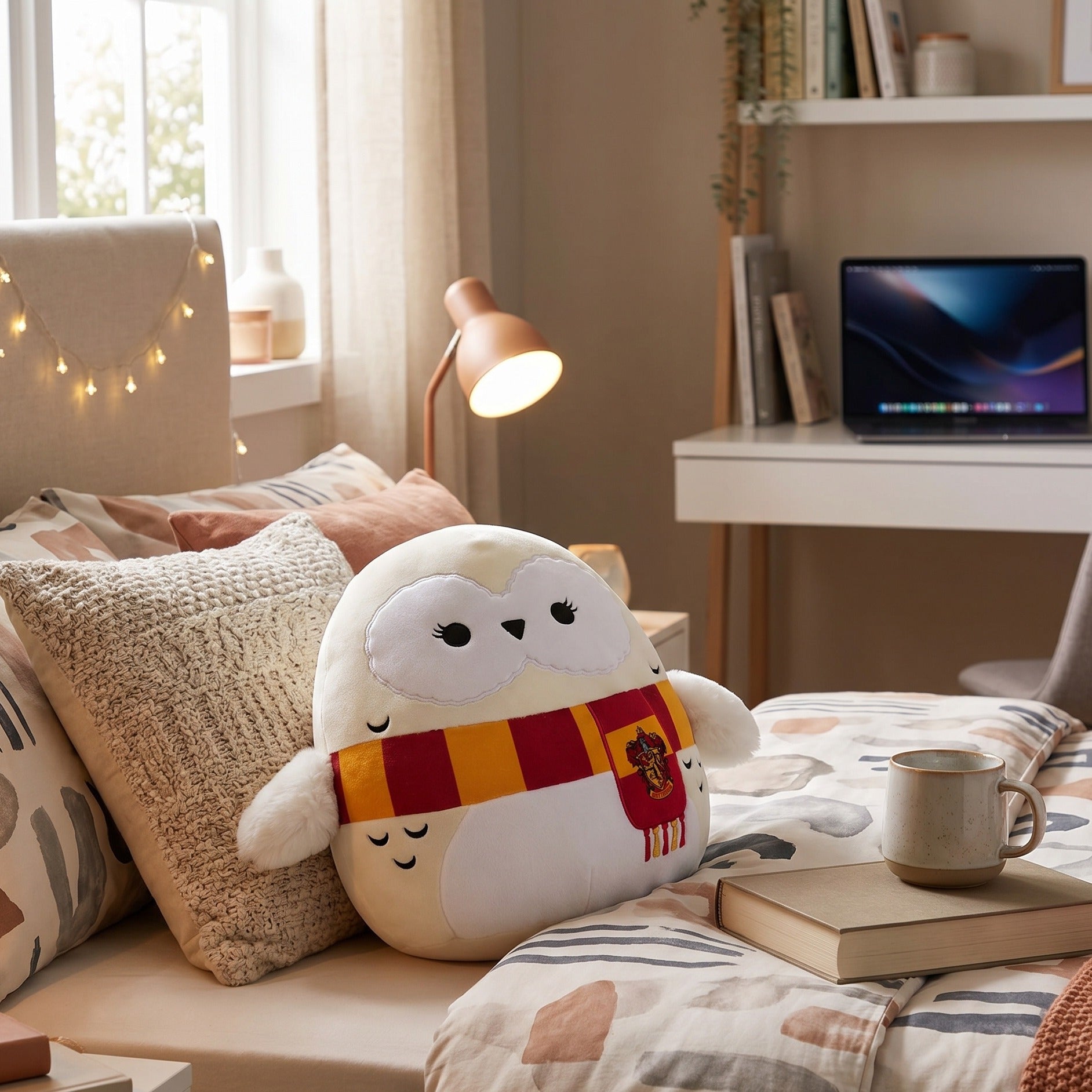 Produktbild Harry Potter - Hedwig mit Schal Squishmallows Plüsch Figur