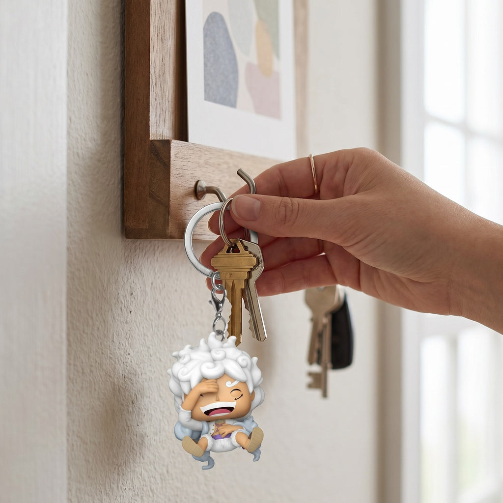 Produktbild One Piece - Monkey D. Luffy Gear 5 Funko Pop Schlüsselanhänger