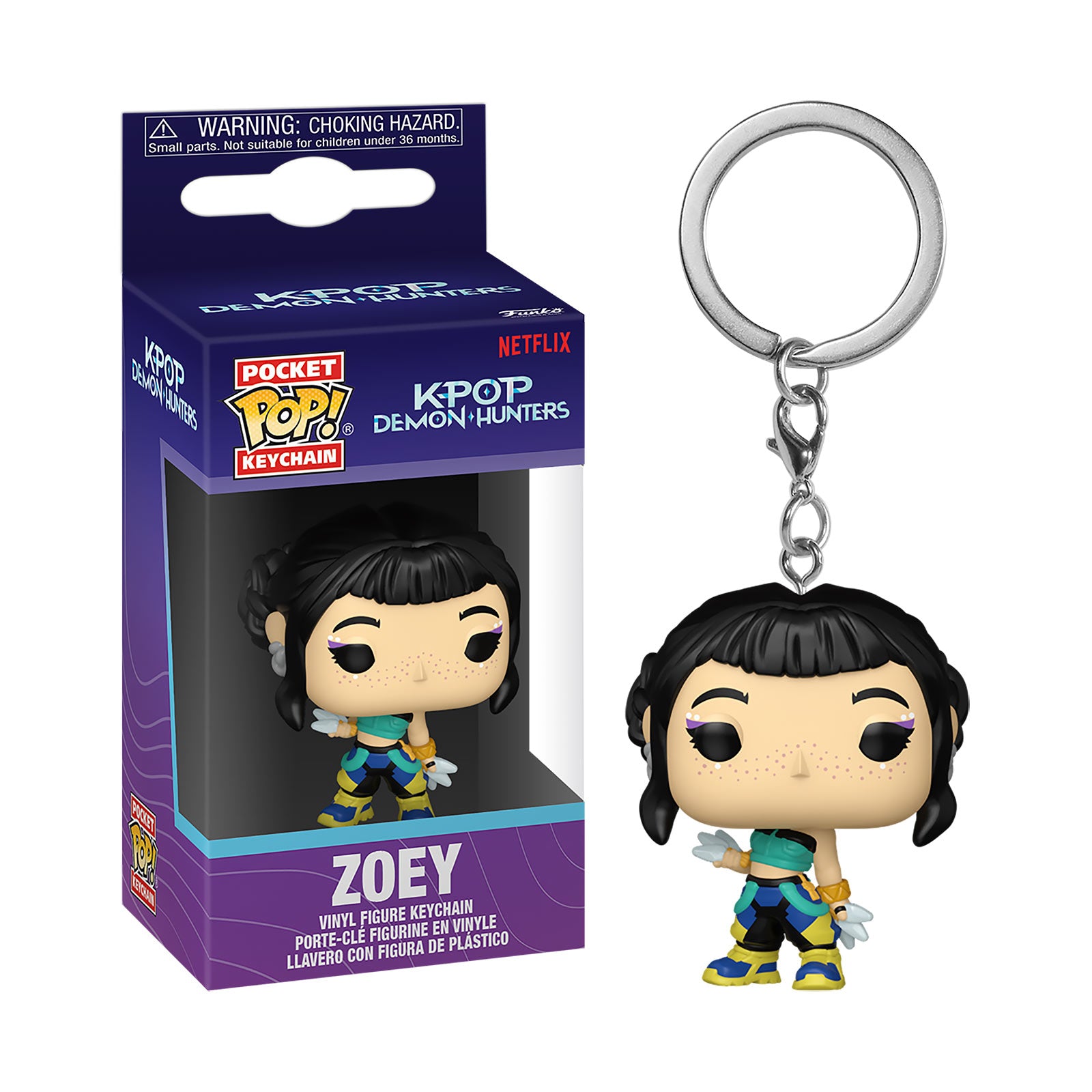 Produktbild KPop Demon Hunters - Zoey Funko Pop Schlüsselanhänger