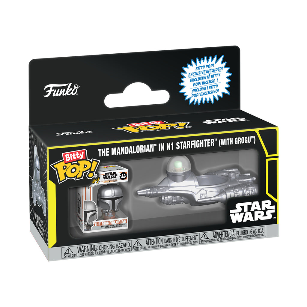 Produktbild Star Wars - Mando mit Starfighter Funko Bitty Pop Ride Figurenset