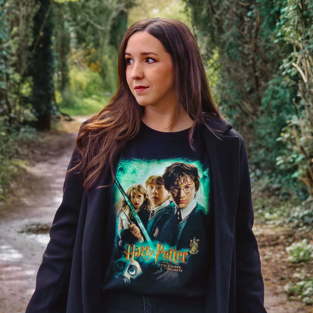 Produktbild Die Kammer des Schreckens Poster T-Shirt - Harry Potter