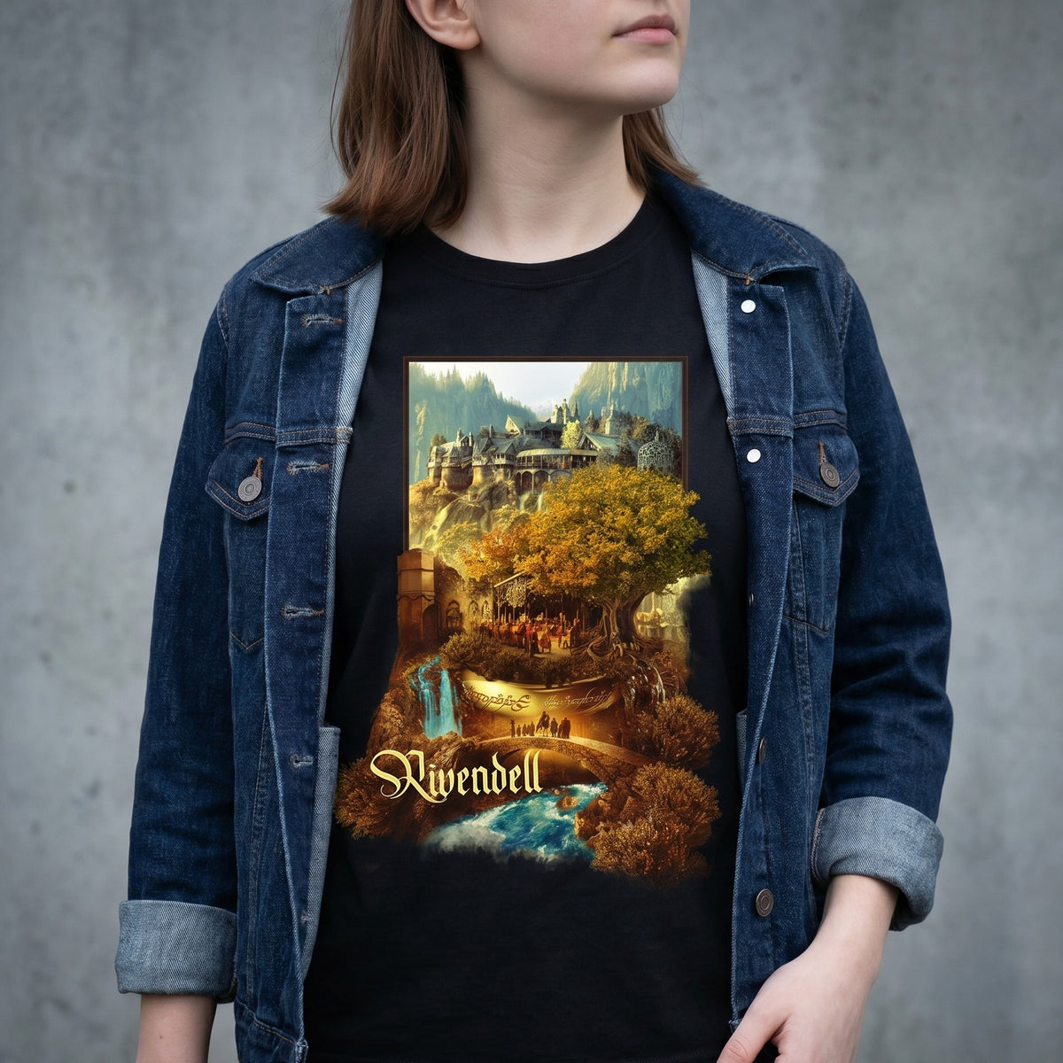 Produktbild Bruchtal T-Shirt schwarz - Der Herr der Ringe