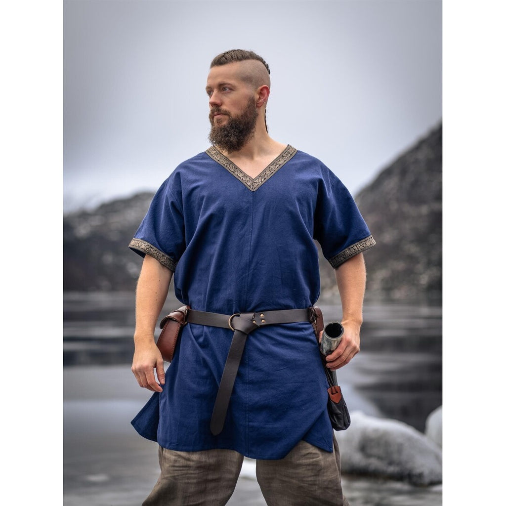 Produktbild Mittelalter Kurzarm Tunika Loki blau
