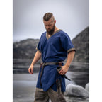 Produktbild Mittelalter Kurzarm Tunika Loki blau
