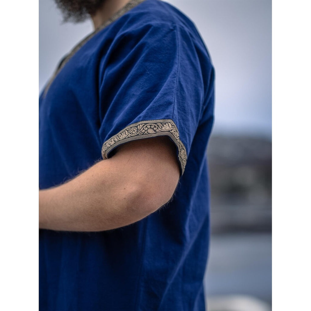 Produktbild Mittelalter Kurzarm Tunika Loki blau