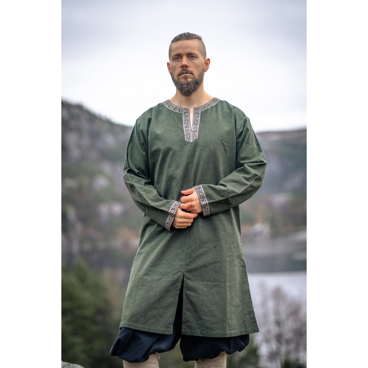 Produktbild Mittelalter Wikinger Tunika Aegir grün