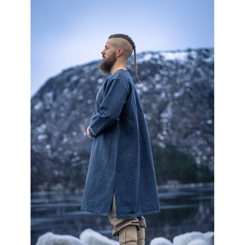 Produktbild Mittelalter Wikinger Tunika Snorri graublau