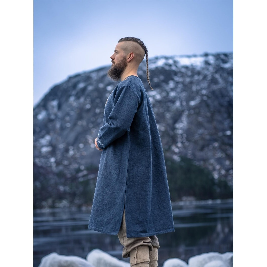 Produktbild Mittelalter Wikinger Tunika Snorri graublau