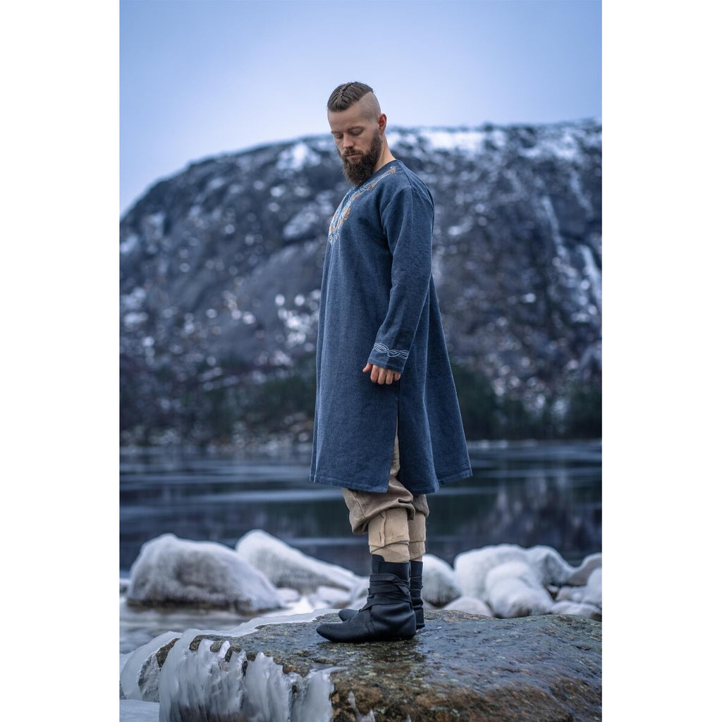 Produktbild Mittelalter Wikinger Tunika Snorri graublau