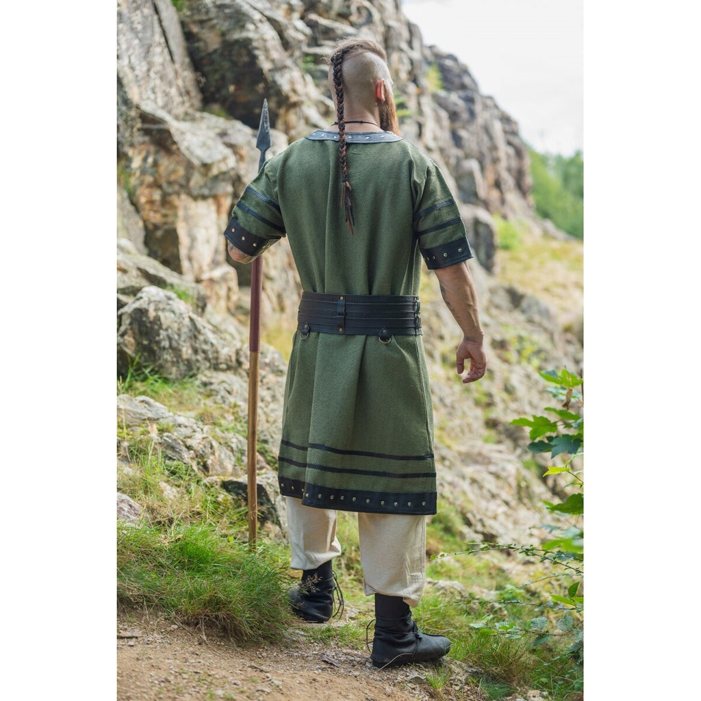 Produktbild Mittelalter Wikinger Tunika Rollo Kurzarm grün