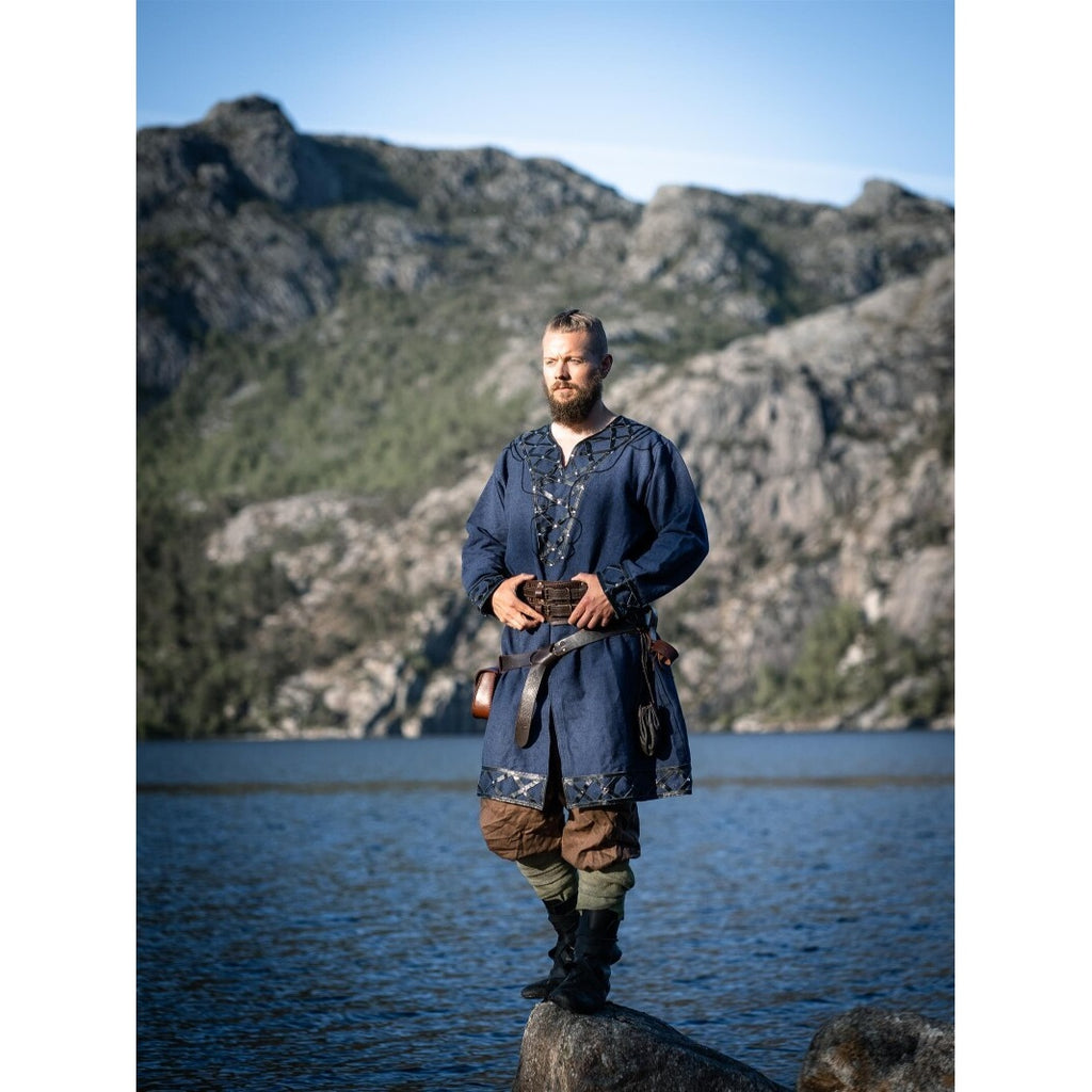Produktbild Mittelalter Wikinger Tunika Erik dunkelblau