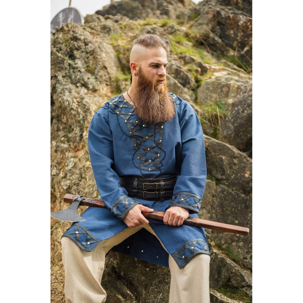 Produktbild Mittelalter Wikinger Tunika Erik dunkelblau