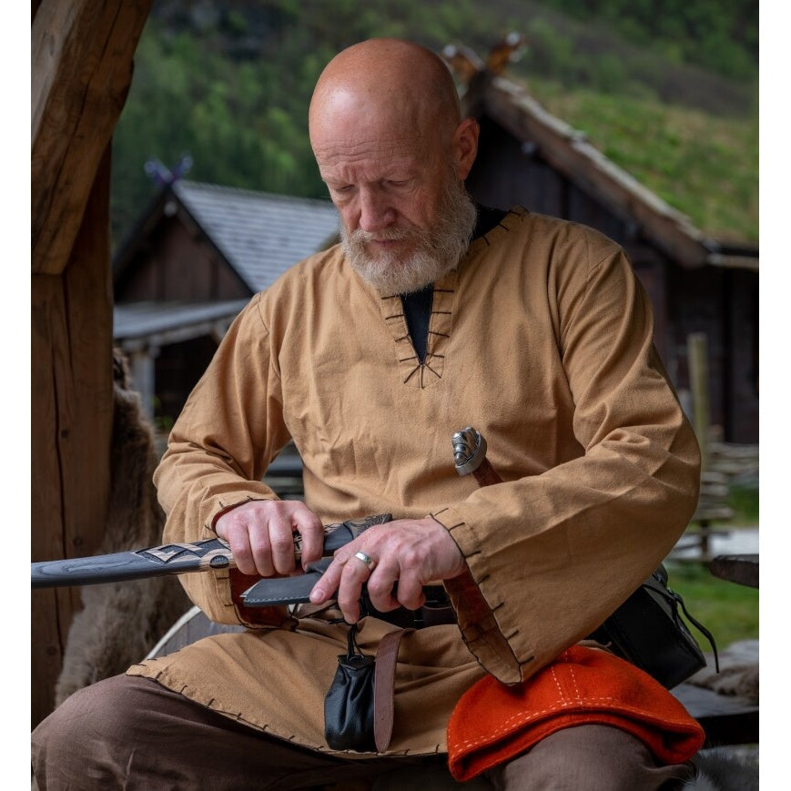 Produktbild Mittelalter Wikinger Tunika Erwin honigbraun