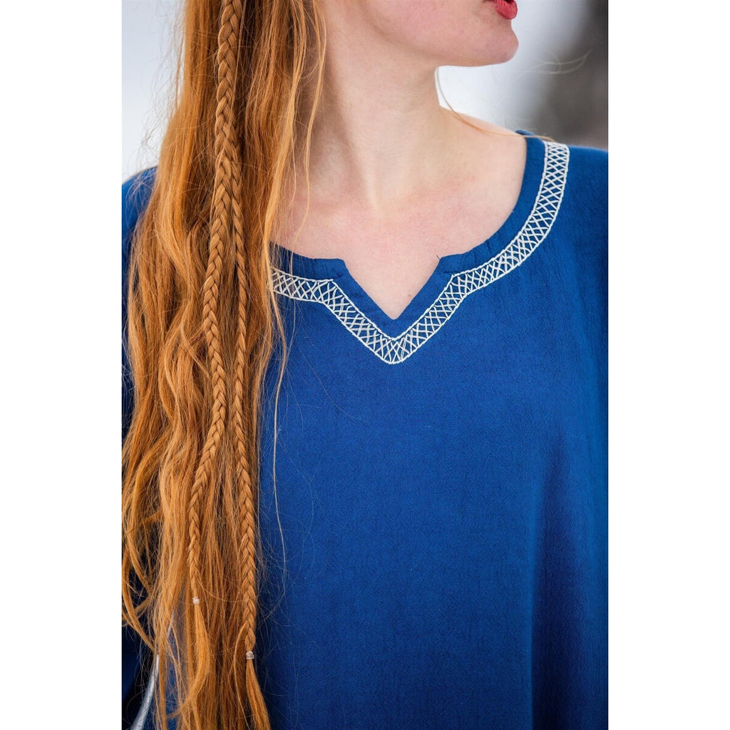Produktbild Mittelalter Wikinger Kleid Brigida blau